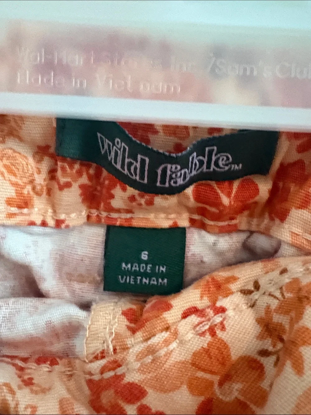 wild fable Coral Pink Floral Mini Skirt